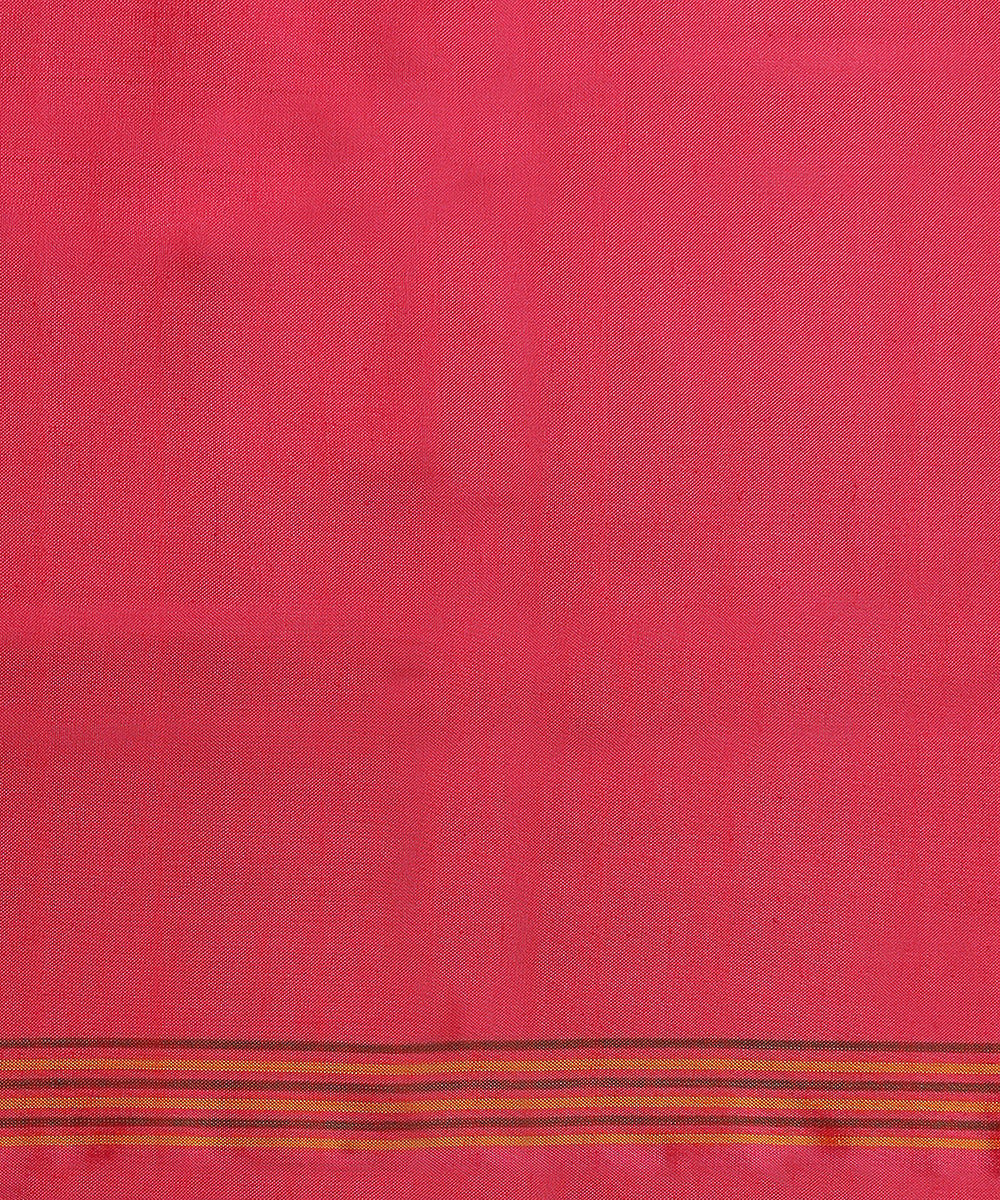 Handloom_Strawberry_Pink_And_Plum_Mulberry_Silk_8_Ply_Patola_Saree_WeaverStory_05