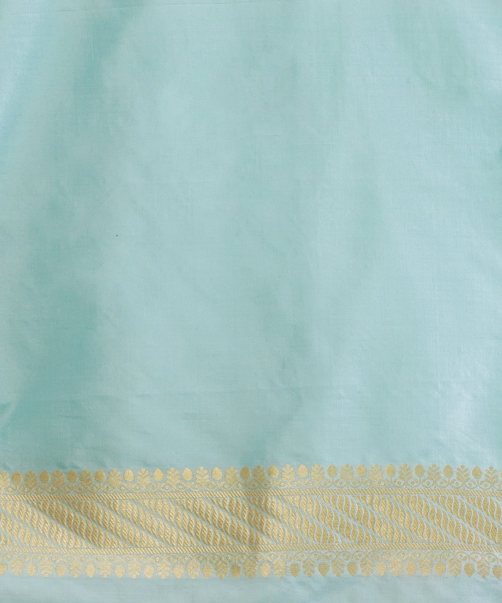 Turquoise_Handloom_Pure_Katan_Silk_Banarasi_Saree_With_Zari_Jaal_WeaverStory_05