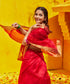 Handloom_Red_Pure_Cotton_Silk_Chanderi_Saree_With_Gold_Zari_Border_WeaverStory_01