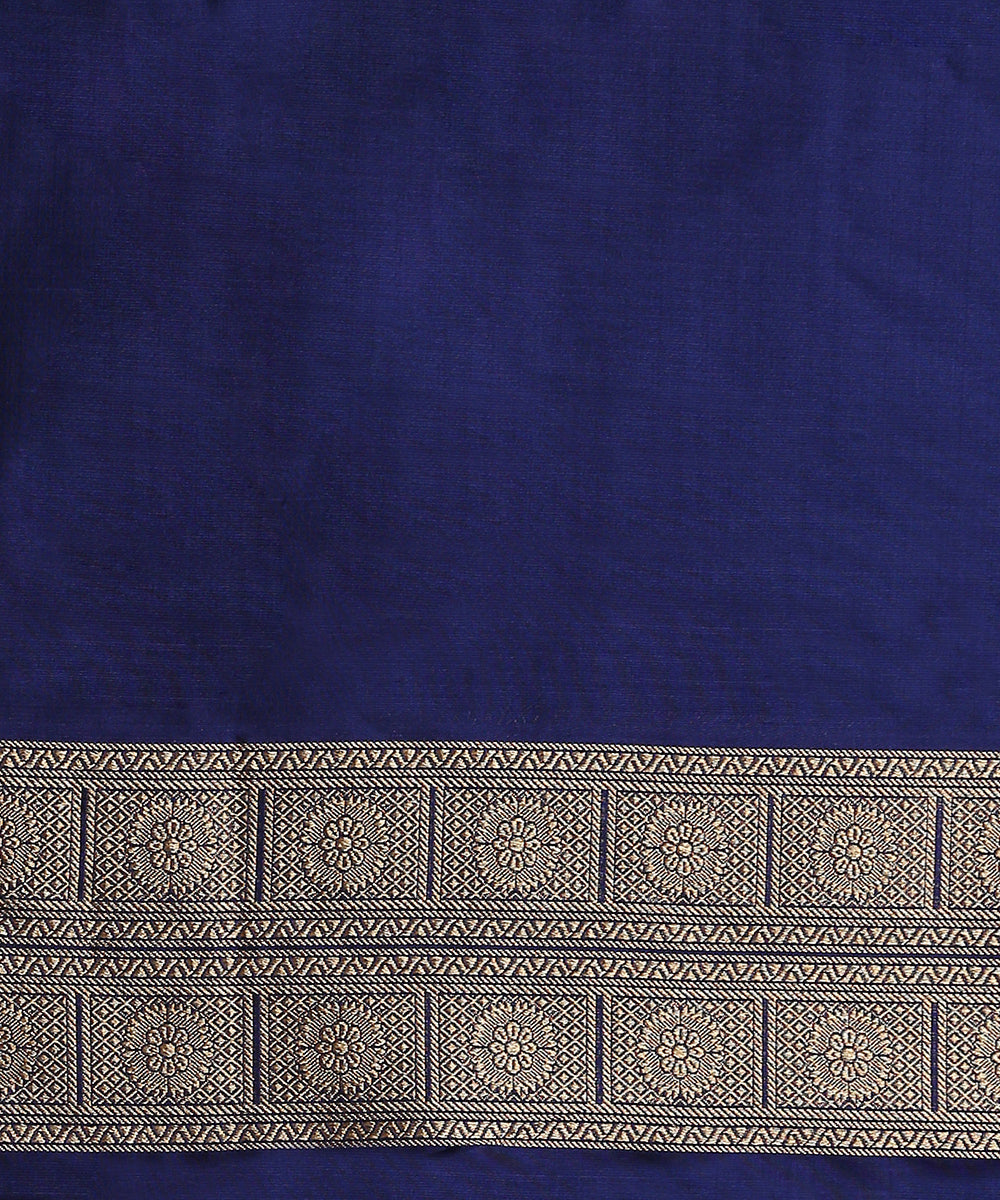 Blue_Handloom_Kimkhab_Pure_Katan_Silk_Banarasi_Saree_With_Red_Selvedge_WeaverStory_05