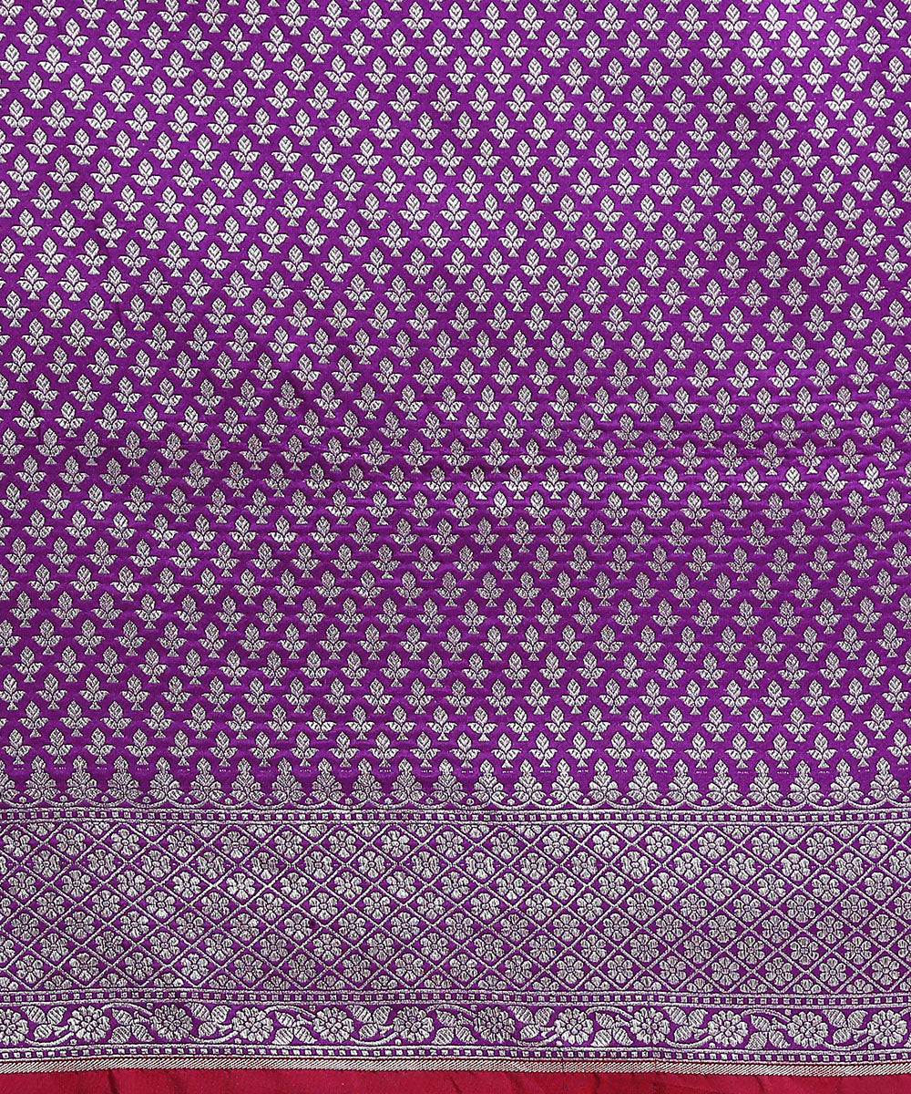 Purple_Handloom_Pure_Katan_Silk_Banarasi_Saree_With_Wine_Selvedge_WeaverStory_05