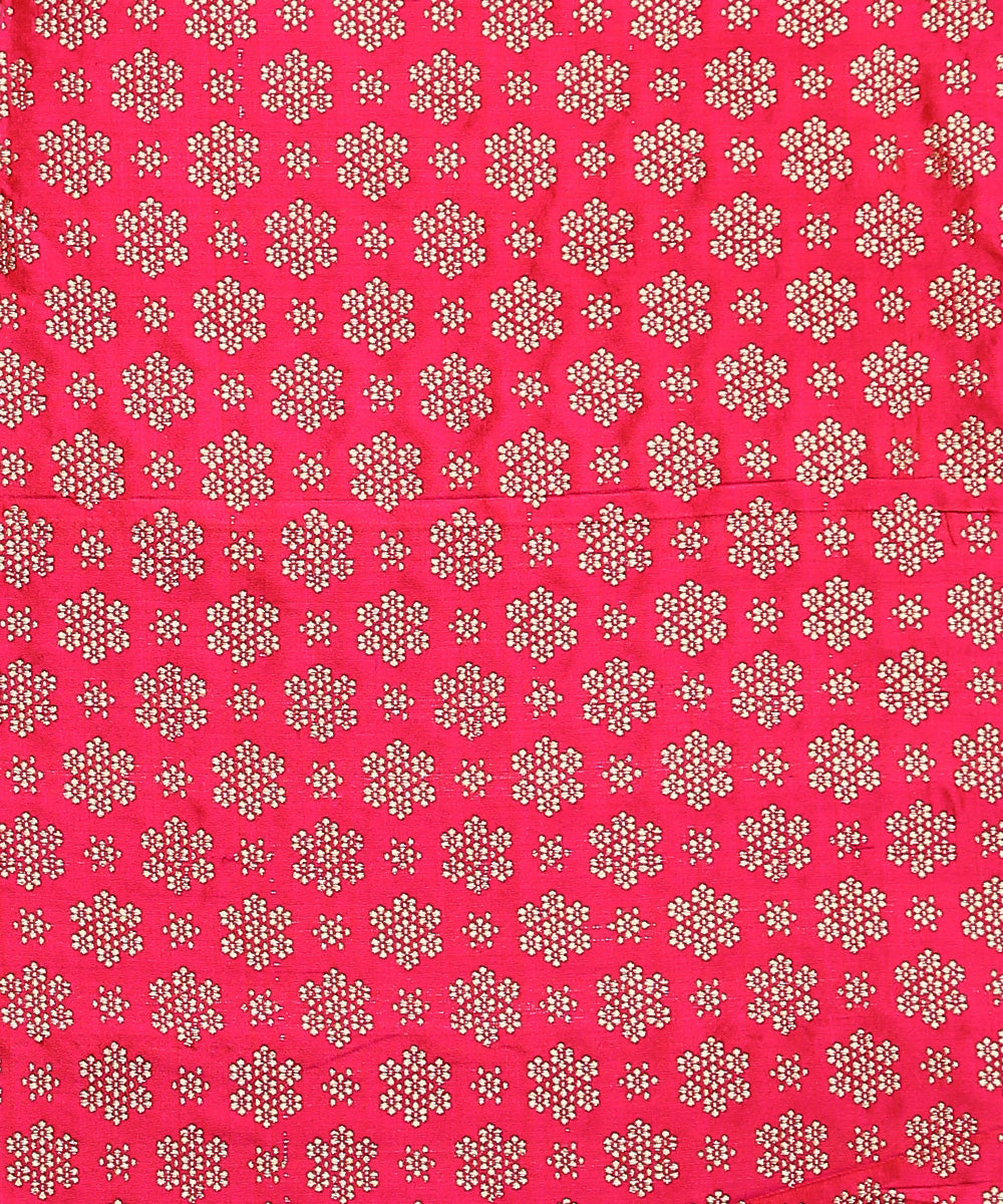 Handloom_Pink_Pure_Katan_Silk_Kimkhab_Banarasi_Saree_With_Meenakari_WeaverStory_05