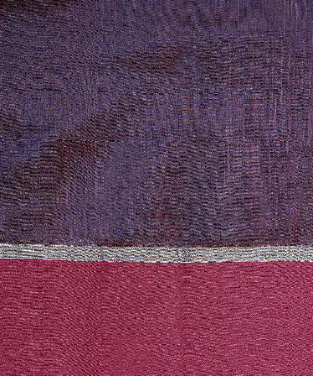 Purple_And_Green_Handloom_Pure_Chanderi_Silk_Saree_With_Stripes_And_Big_Border_WeaverStory_05