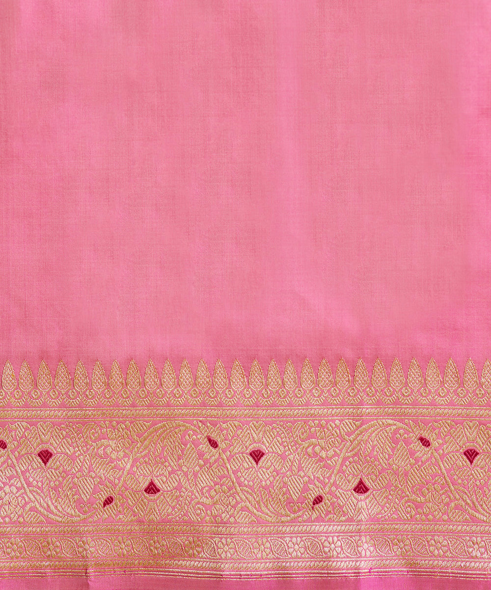 Handloom_Pink_Fuchsia_Pure_Katan_Silk_Banarasi_Saree_With_Meenakari_Jaal_WeaverStory_05