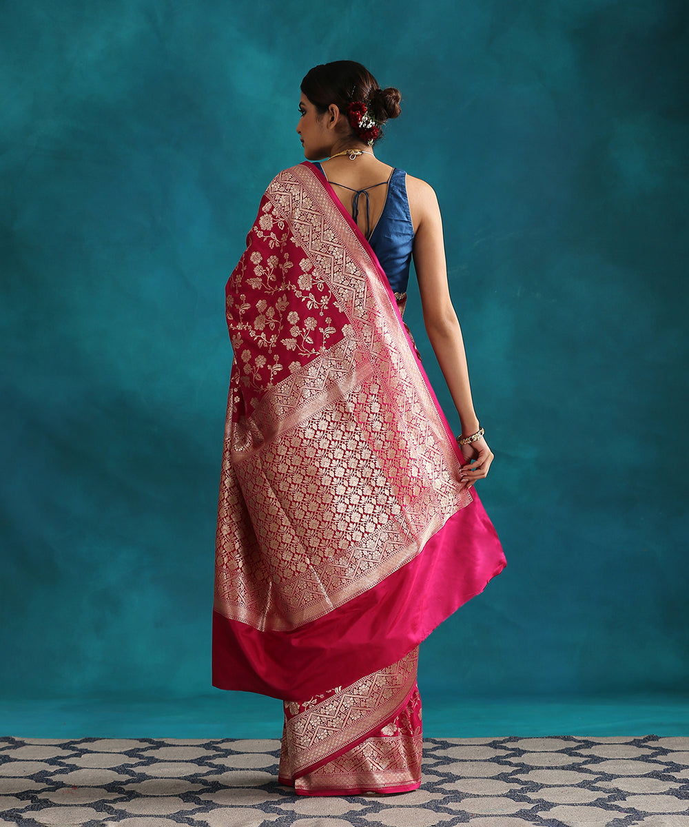 Handloom_Purple_Pure_Katan_Silk_Banarasi_Saree_With_Zari_Jaal_WeaverStory_03