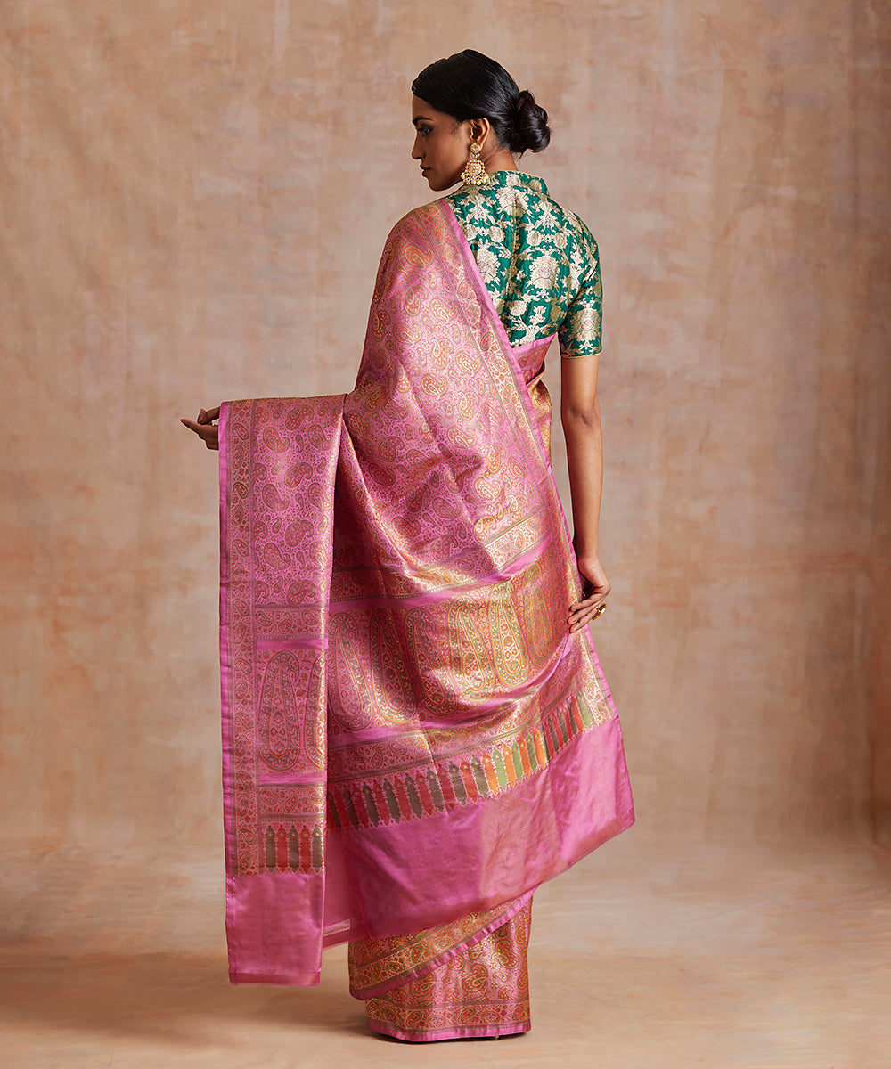 Dust_Pink_Handloom_Pure_Katan_Silk_Brocade_Banarasi_Saree_With_Paisley_Motifs_WeaverStory_03