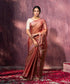 Handloom_Rusrt_Tissue_Chanderi_Silk_Saree_With_Contrast_Border_WeaverStory_02