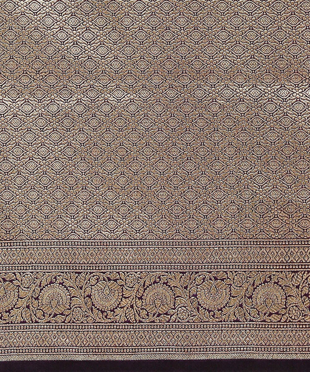 Handloom_Purple_Pure_Katan_Silk_Banarasi_Saree_With_Mughal_Booti_WeaverStory_05