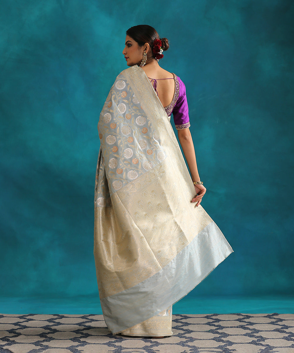 Handloom_Powder_Blue_Pure_Katan_Silk_Saree_Banarasi_Saree_With_3_Color_Zari_WeaverStory_03