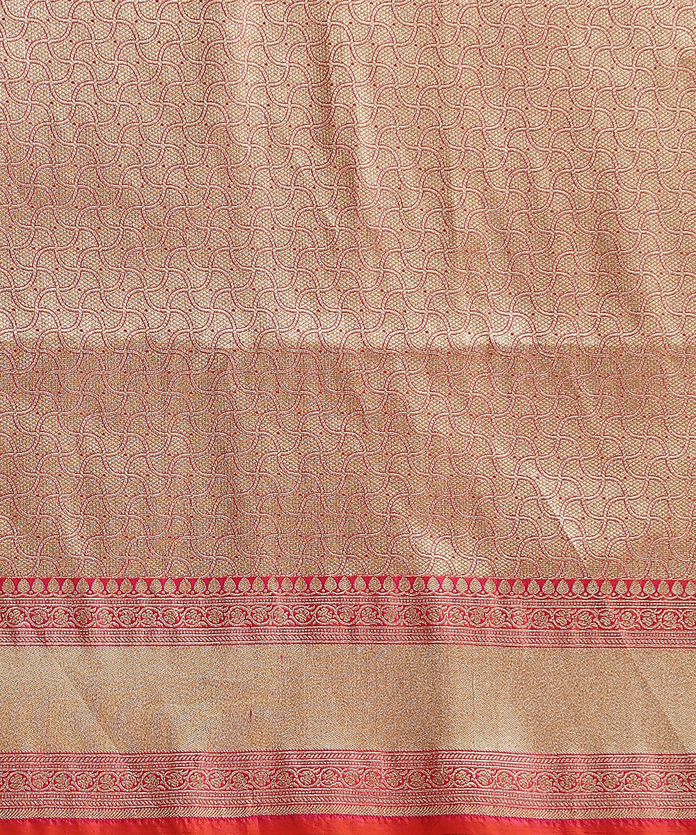 Hot_Pink_Handloom_Pure_Katan_Silk_Banarasi_Saree_With_Gold_And_Silver_Zari_Jaal_WeaverStory_05