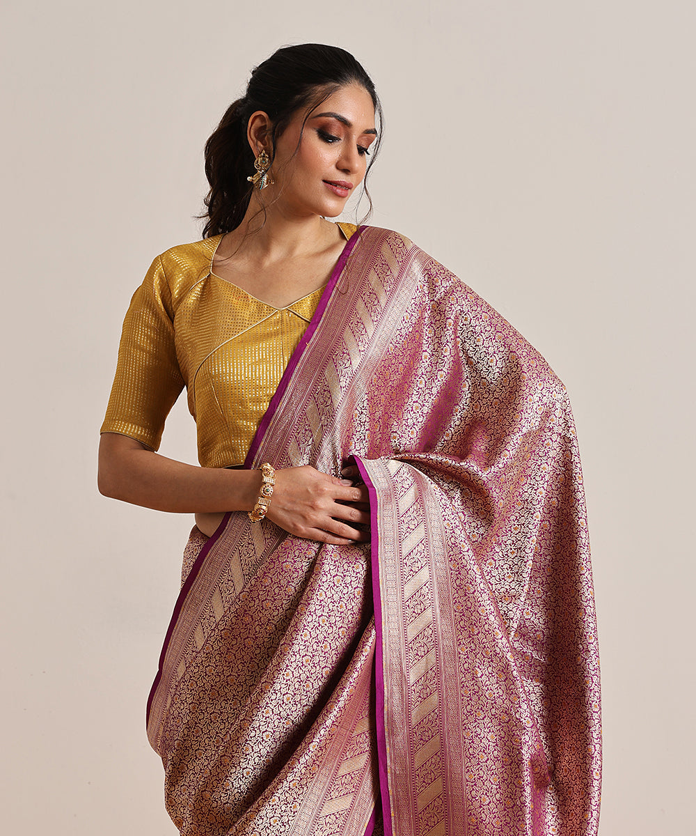 Handloom_Violet_Pure_Katan_Silk_Kimkhab_Banarasi_Saree_With_Meena_Booti_WeaverStory_01