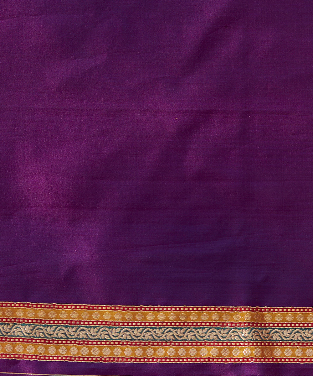 Pink_Handloom_Kora_Silk_Banarasi_Saree_With_Kadhwa_Booti_And_Meenakari_Border_WeaverStory_05