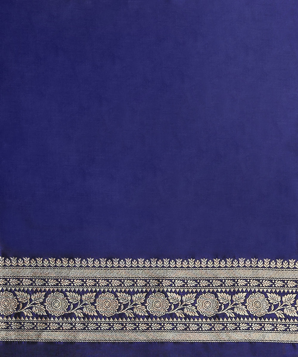 Handloom_Navy_Blue_Pure_Katan_Silk_Kimkhab_Banarasi_Saree_WeaverStory_05