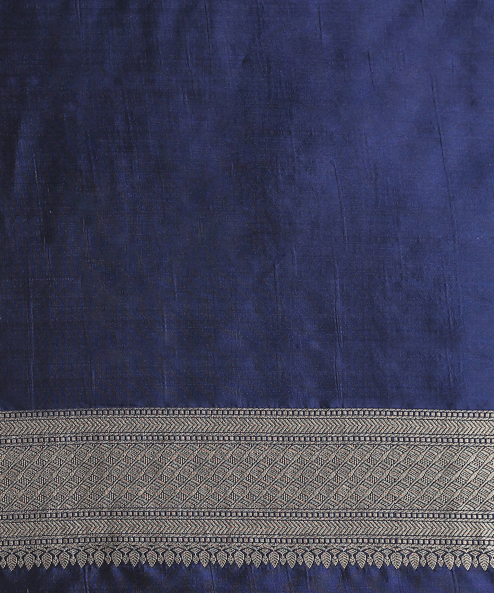 Navy_Blue_Pure_Katan_Silk_Banarasi_Saree_With_All_Over_Zari_Work_WeaverStory_05