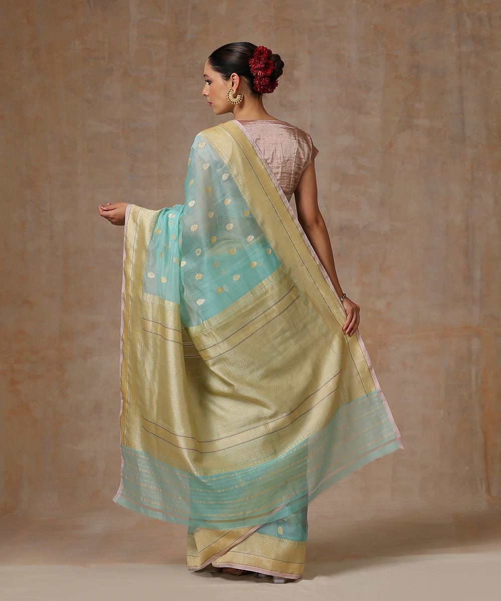 Handloom_Mint_Green_Double_Shade_Pure_Katan_Silk_Banarasi_Saree_WeaverStory_03