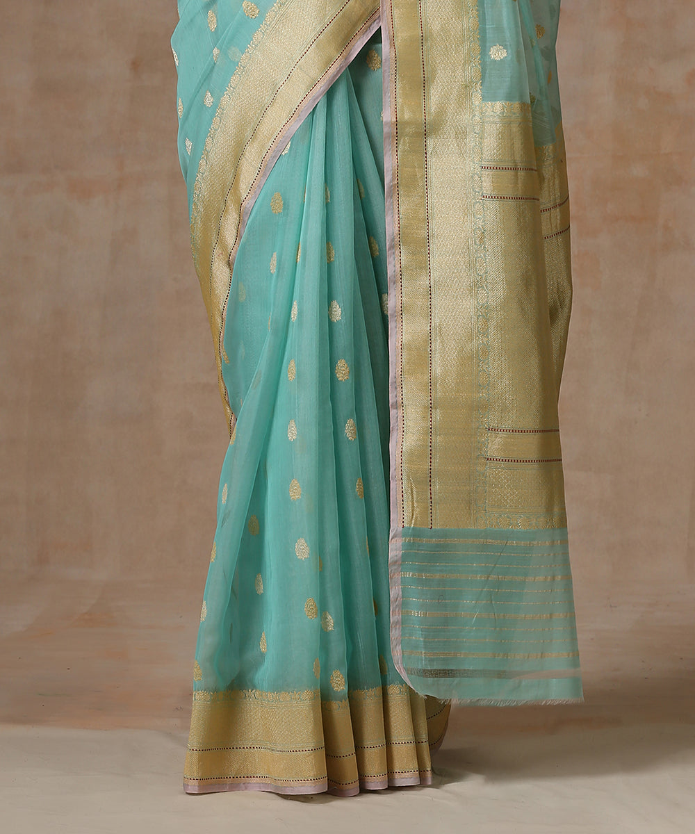 Handloom_Mint_Green_Double_Shade_Pure_Katan_Silk_Banarasi_Saree_WeaverStory_04