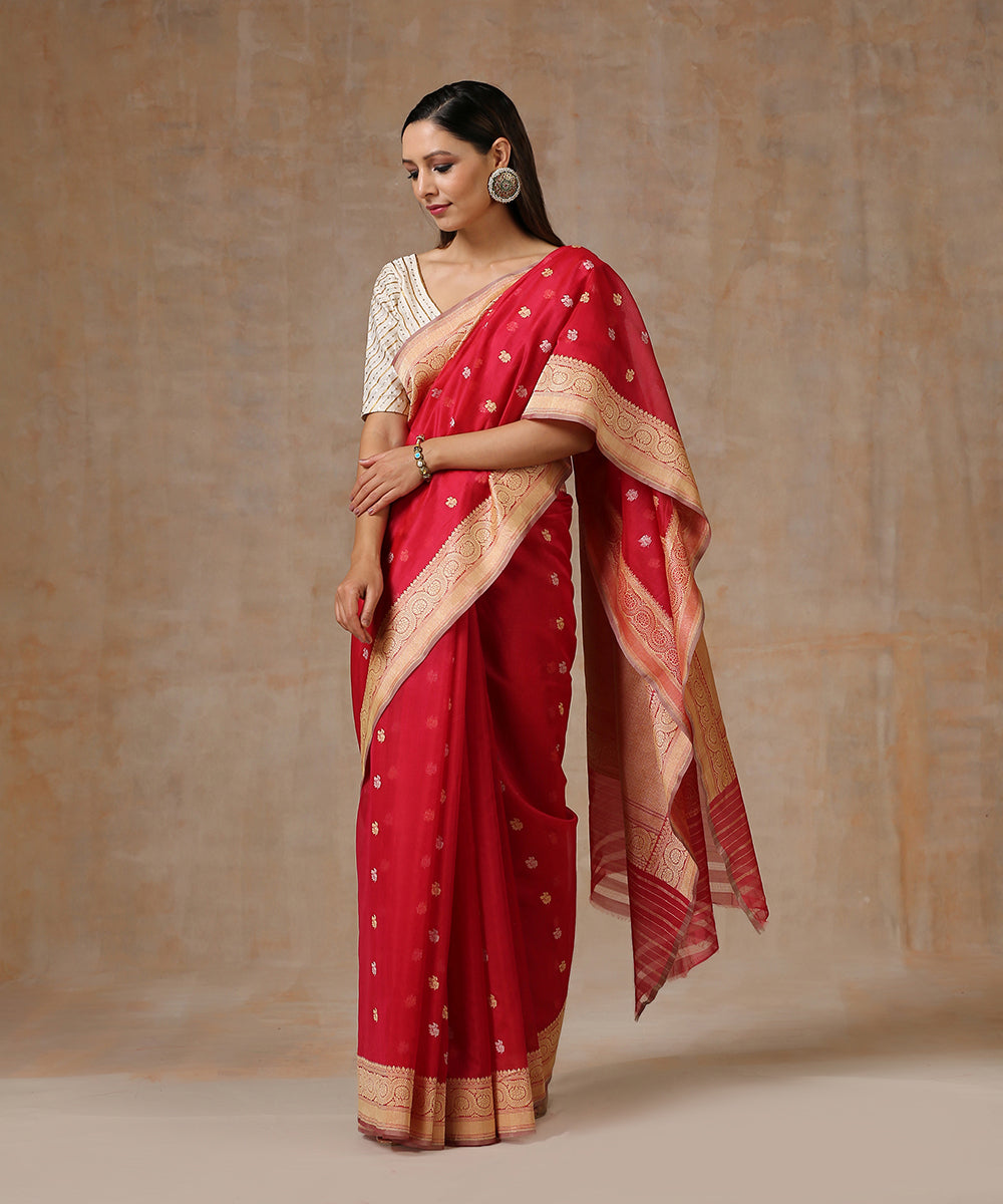 Peacock_Green_Handloom_Double_Shade_Pure_Katan_Silk_Banarasi_Saree_WeaverStory_02