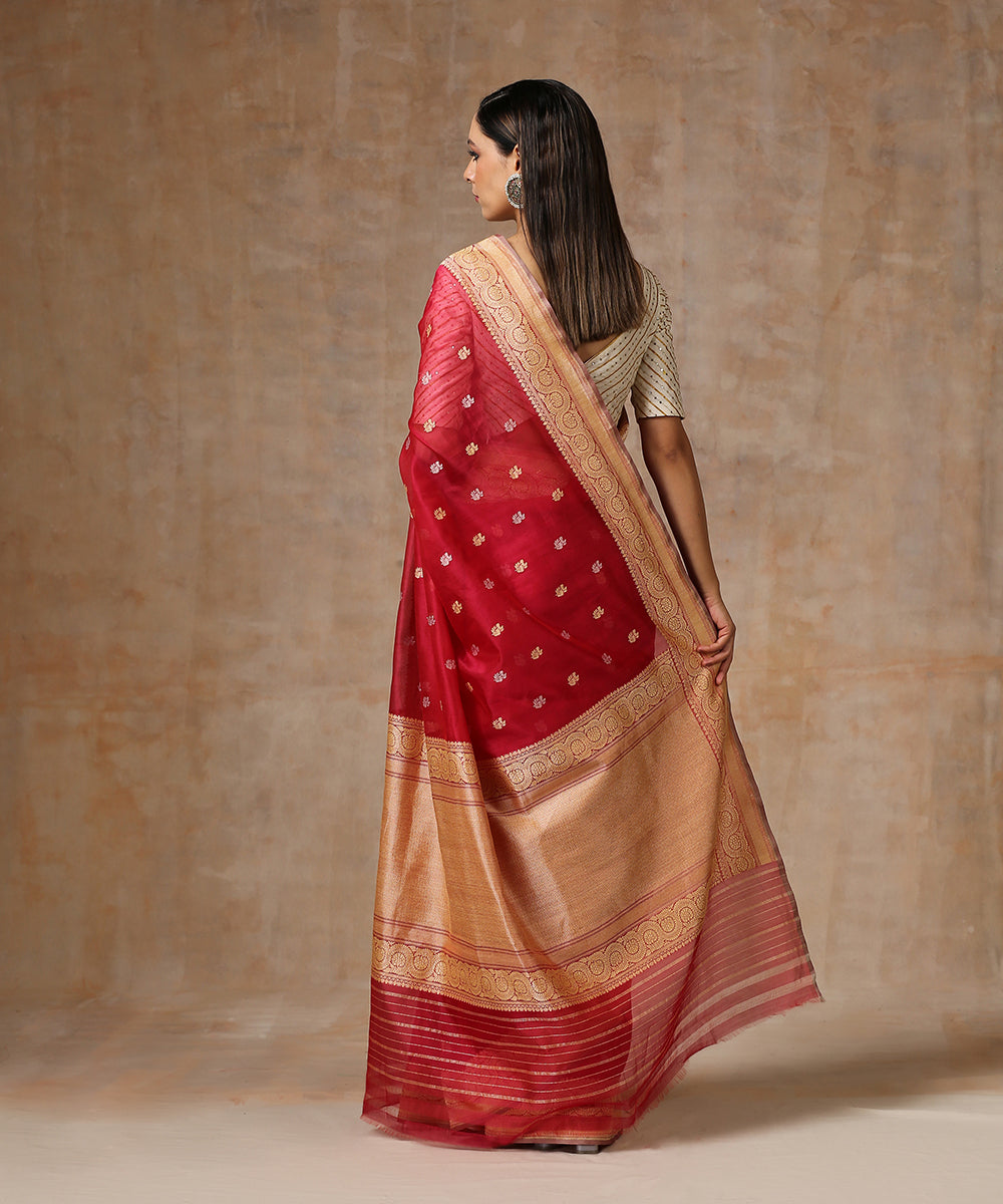 Peacock_Green_Handloom_Double_Shade_Pure_Katan_Silk_Banarasi_Saree_WeaverStory_03