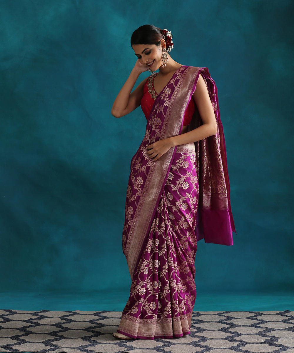 Handloom_Purple_Cutwork_Pure_Katan_Silk_Banarasi_Saree_With_With_Cutwork_Upada_Weave_WeaverStory_02