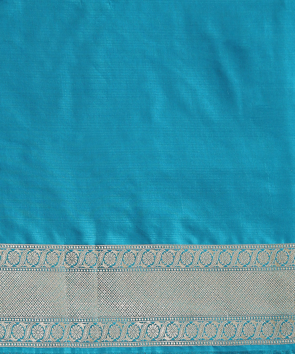 Cobalt_Blue_Handloom_Pure_Katan_Silk_Banarasi_Saree_With_Cutwork_Upada_Weave_WeaverStory_05