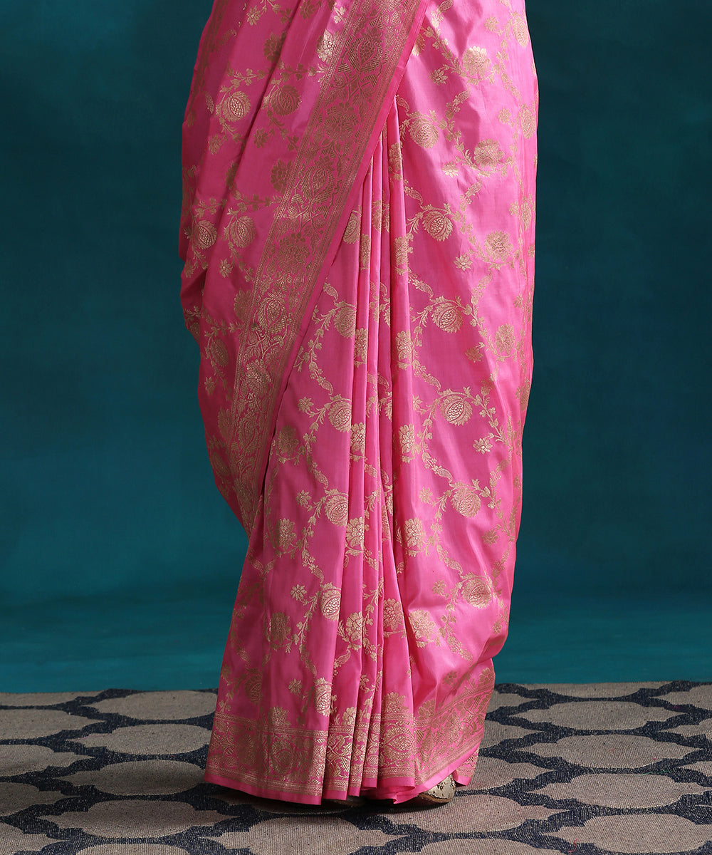 Handloom_Baby_Pink_Pure_Katan_Silk_Banarasi_Saree_With_Cutwork_Upada_Weave_WeaverStory_04