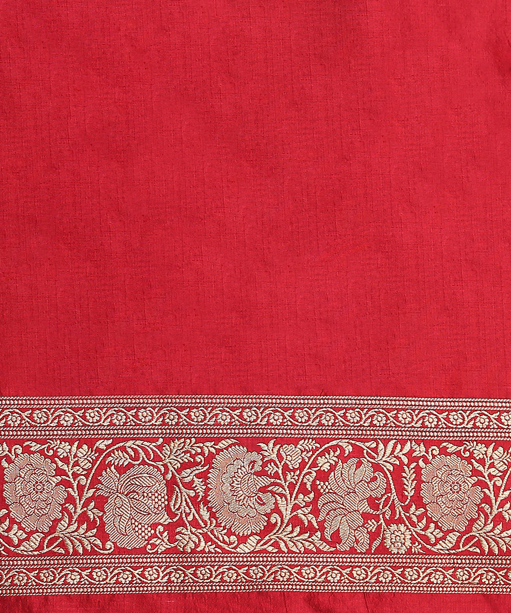 Maroon_Handloom_Pure_Katan_Silk_Banarasi_Saree_With_Antique_Zari_WeaverStory_05
