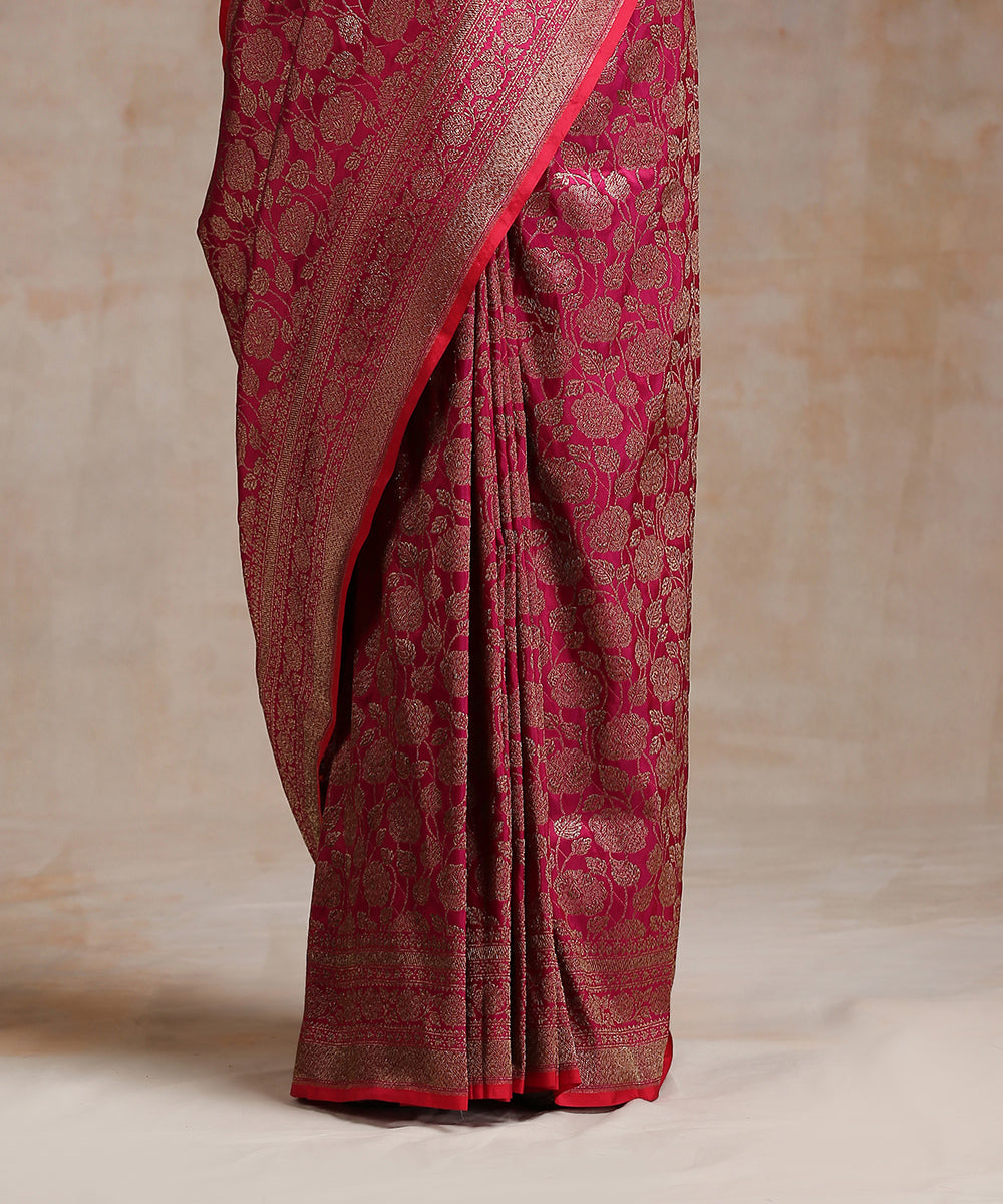 Handloom_Plum_Pure_Katan_Silk_Banarasi_Saree_With_Antique_Zari_WeaverStory_04