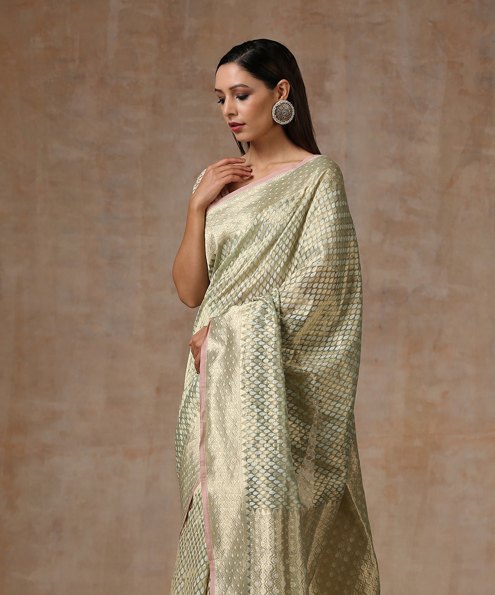 Pastel_Green_Handloom_Pure_Moonga_Tissue_Banarasi_Saree_With_Jamdani_Weave_WeaverStory_01
