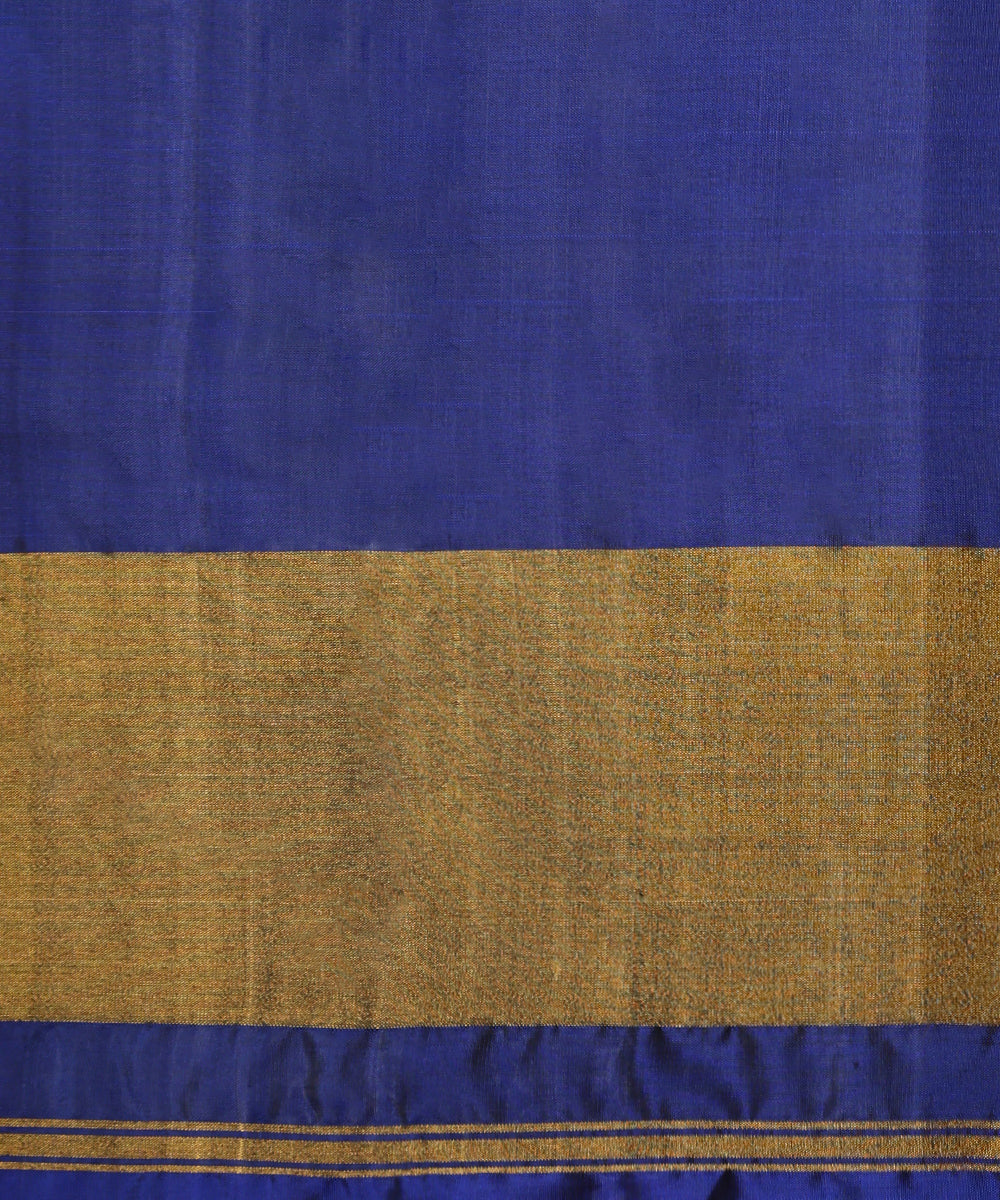 Handloom_Ink_Blue_Pure_Mulberry_Silk_Single_Ikat_Patola_Saree_With_Tissue_Border_WeaverStory_05