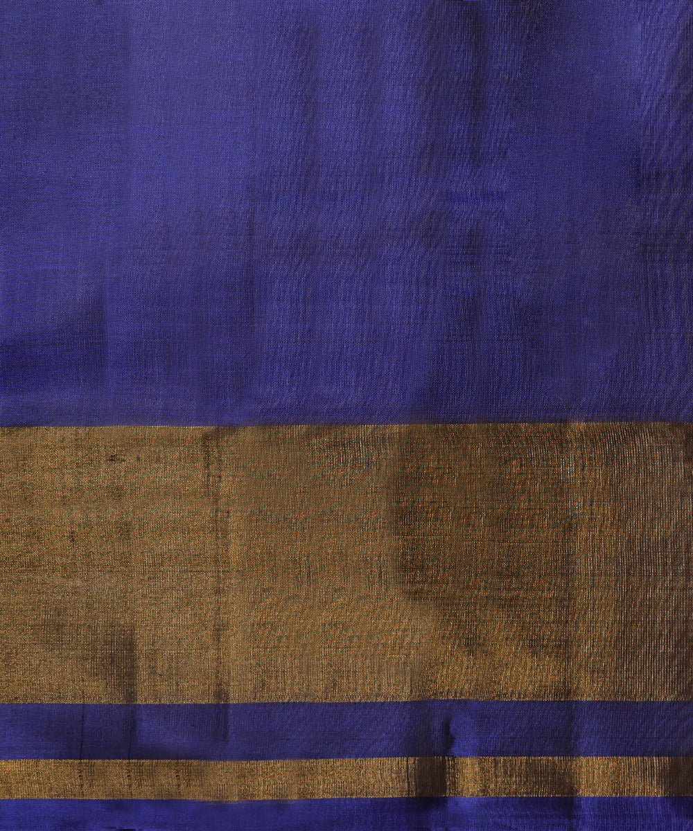 Ink_Blue_Handloom_Pure_Mulberry_Silk_Single_Ikat_Patola_Saree_With_Tissue_Border_WeaverStory_05