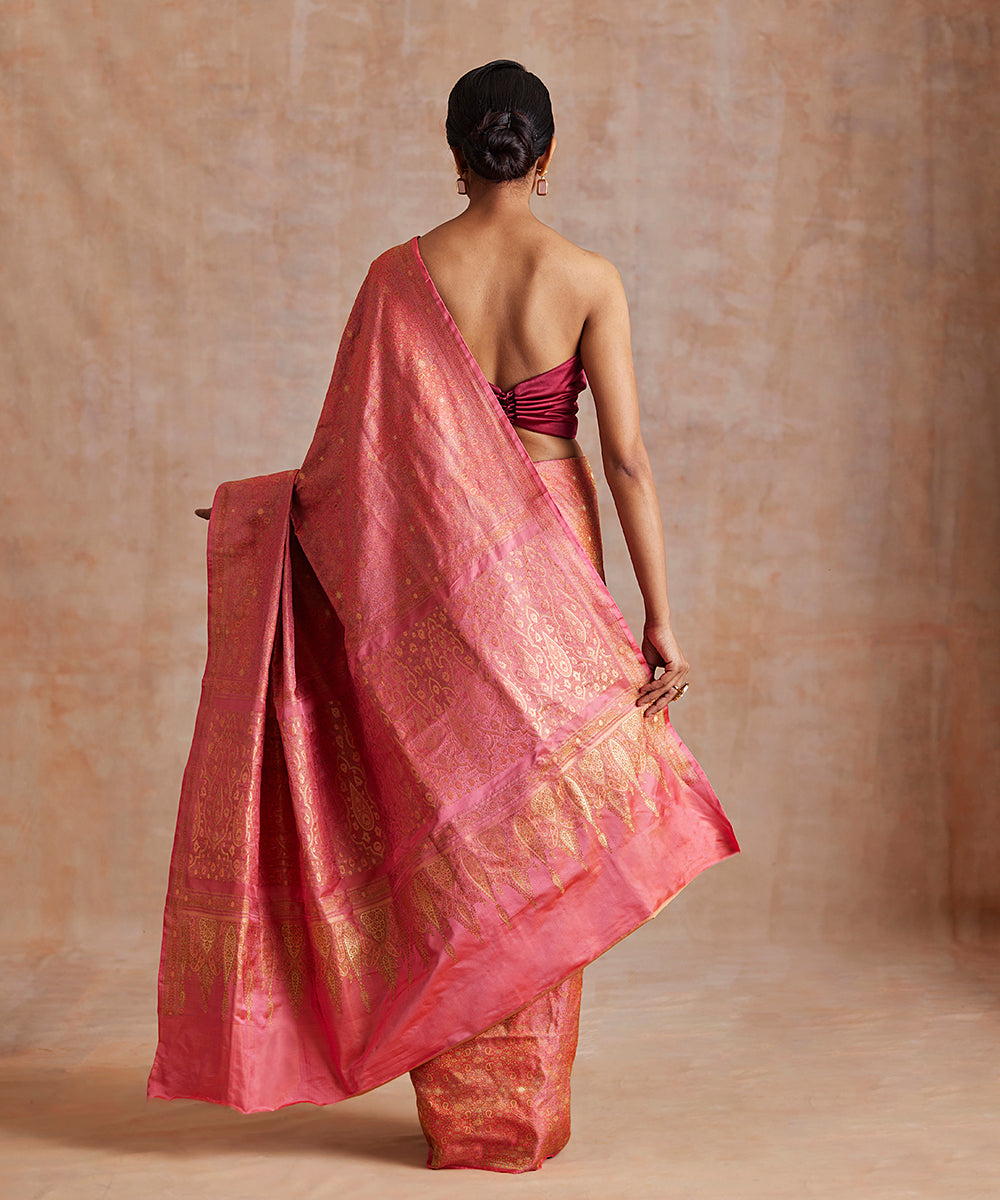 Handloom_Blush_Pink_Pure_Katan_Silk_Tanchoi_Banarasi_Saree_With_3_Color_Resham_WeaverStory_03