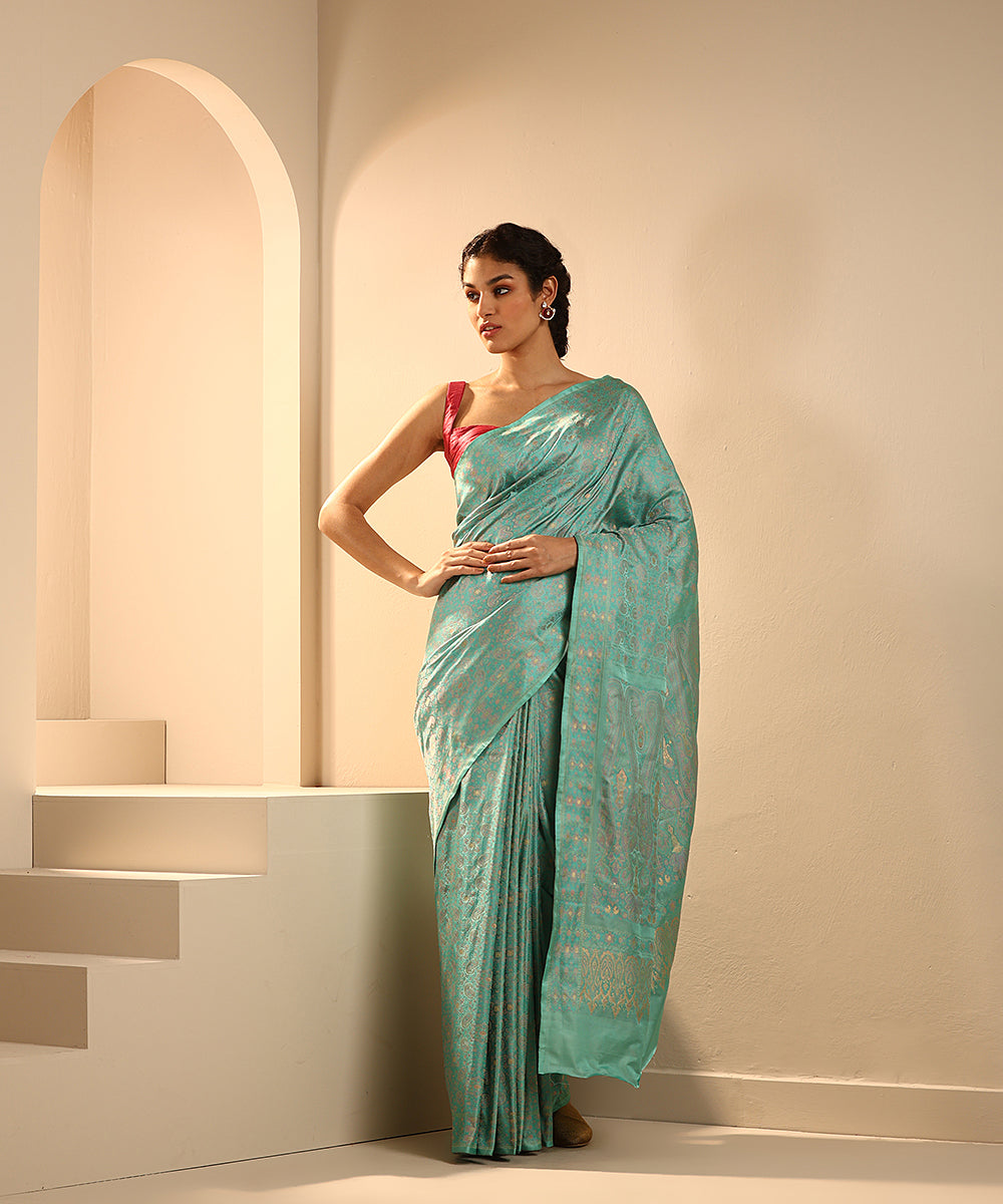 Handloom_Pastel_Green_Pure_Satin_Silk_Tanchoi_Banarasi_Saree_With_Resham_3_Color_Work_WeaverStory_02