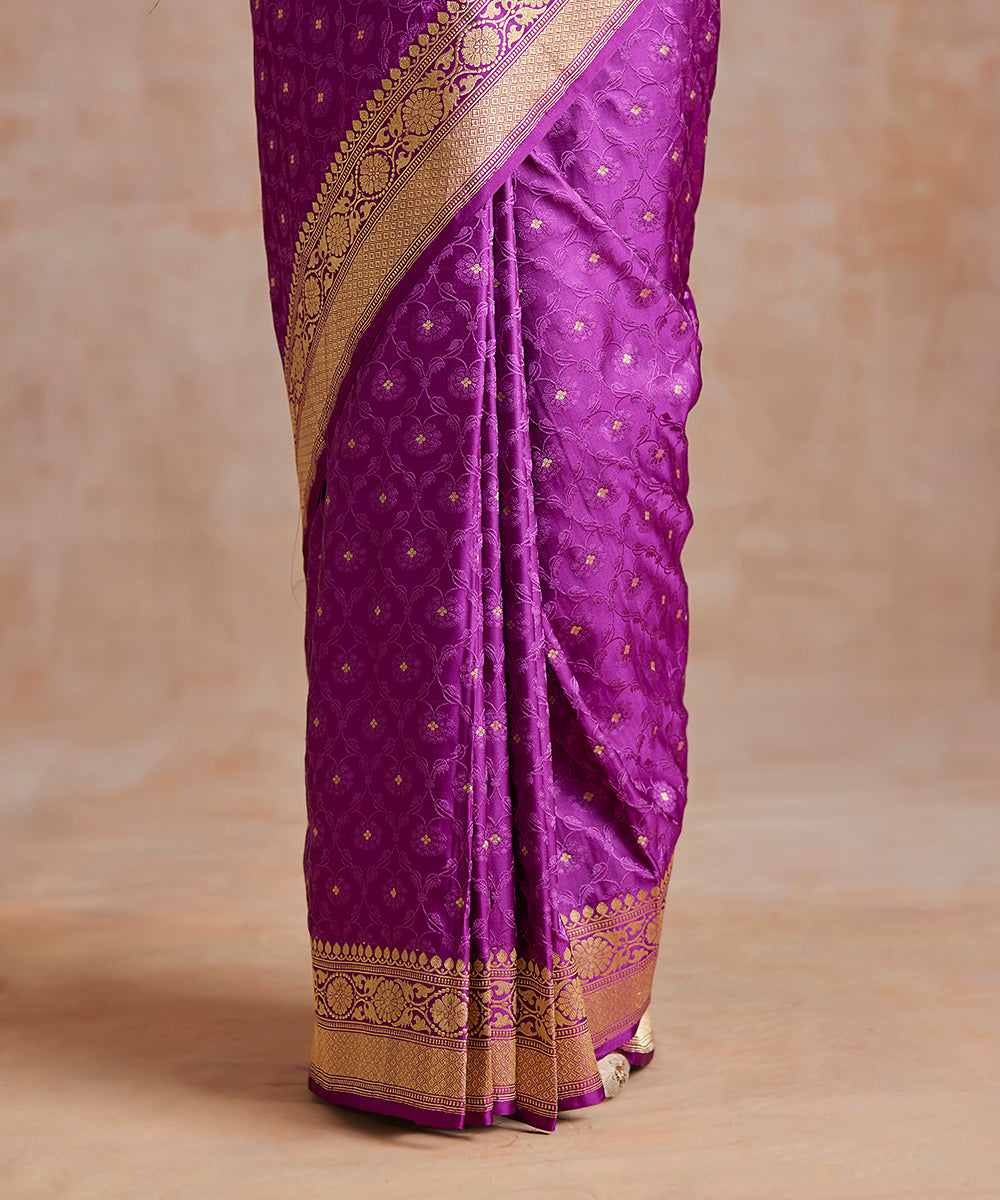 Handloom_Purple_Pure_Katan_Silk_Banarasi_Saree_With_Resham_And_Booti_WeaverStory_04