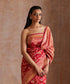 Handloom_Red_Double_Shade_Pure_Katan_Silk_Banarasi_saree_With_Floral_Meenakari_Jaal_WeaverStory_01