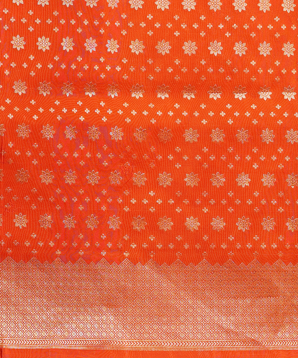 Handloom_Orange_Pure_Katan_Silk_Kimkhab_Banarasi_Saree_With_Meenakari_WeaverStory_05