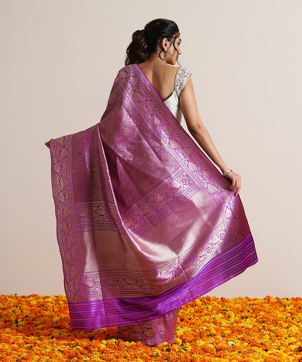 Purple_Dual_Tone_Handloom_Pure_Katan_Silk_Kimkhab_Banarasi_Saree_With_Meenakari_WeaverStory_03