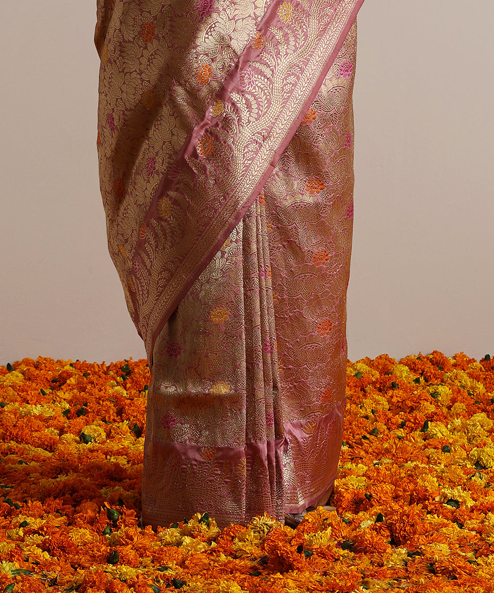 Rose_Pink_Handloom_Pure_Katan_Silk_Kimkhab_Banarasi_Saree_With_Meenakari_WeaverStory_04