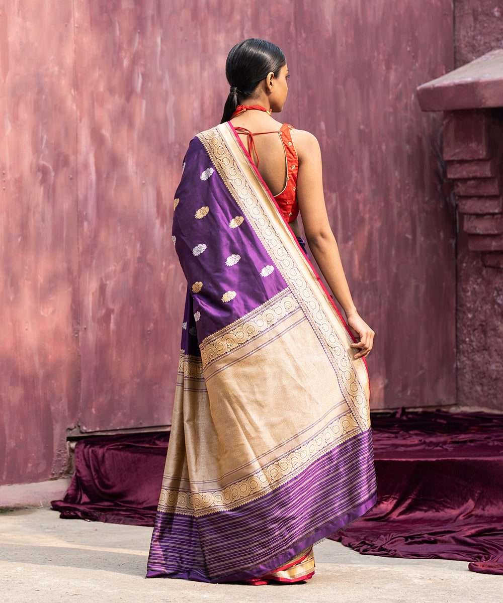 Handloom_Violet_Pure_Katan_Silk_Banarasi_Saree_With_Kadhwa_Border_WeaverStory_03