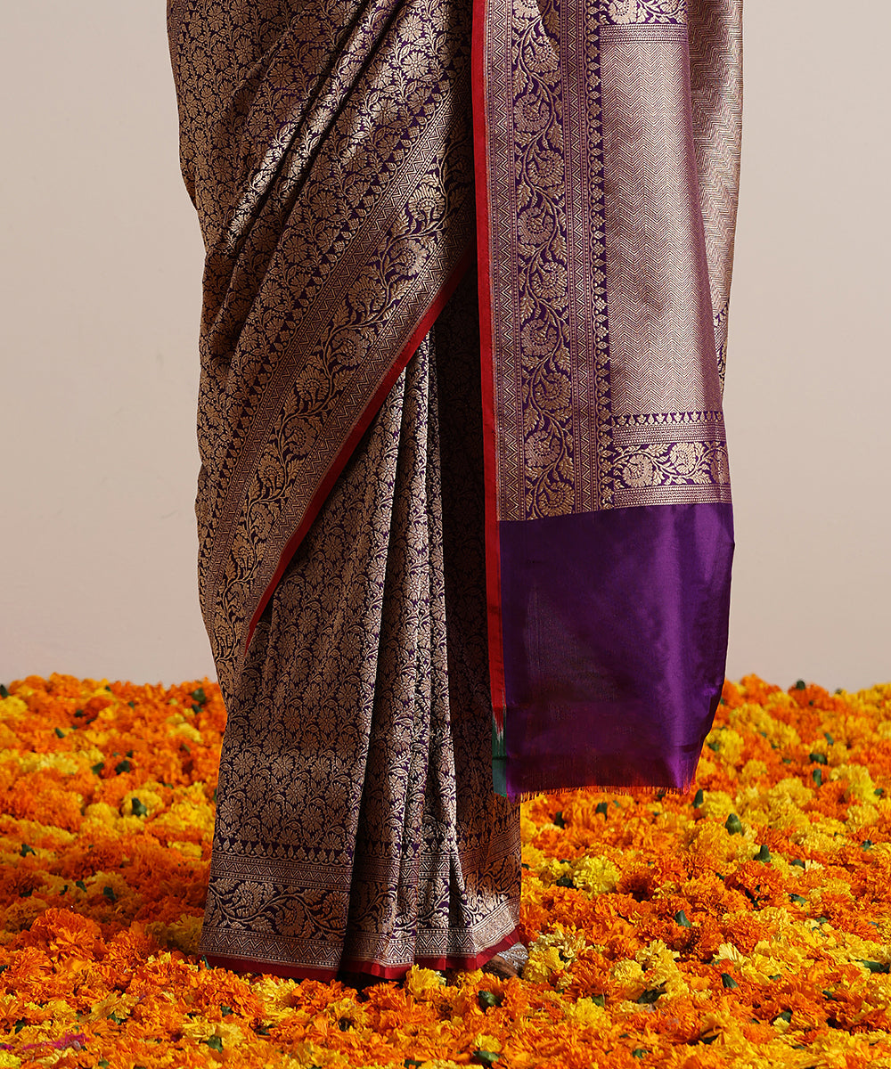 Purple_Handloom_Pure_Katan_Silk_Kimkhab_Banarasi_Saree_With_Kadhwa_Border_WeaverStory_04