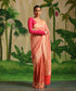 Orange_Handloom_Pure_Georgette_Banarasi_Bandhej_Saree_With_All_Over_Zari_Jaal_WeaverStory_02