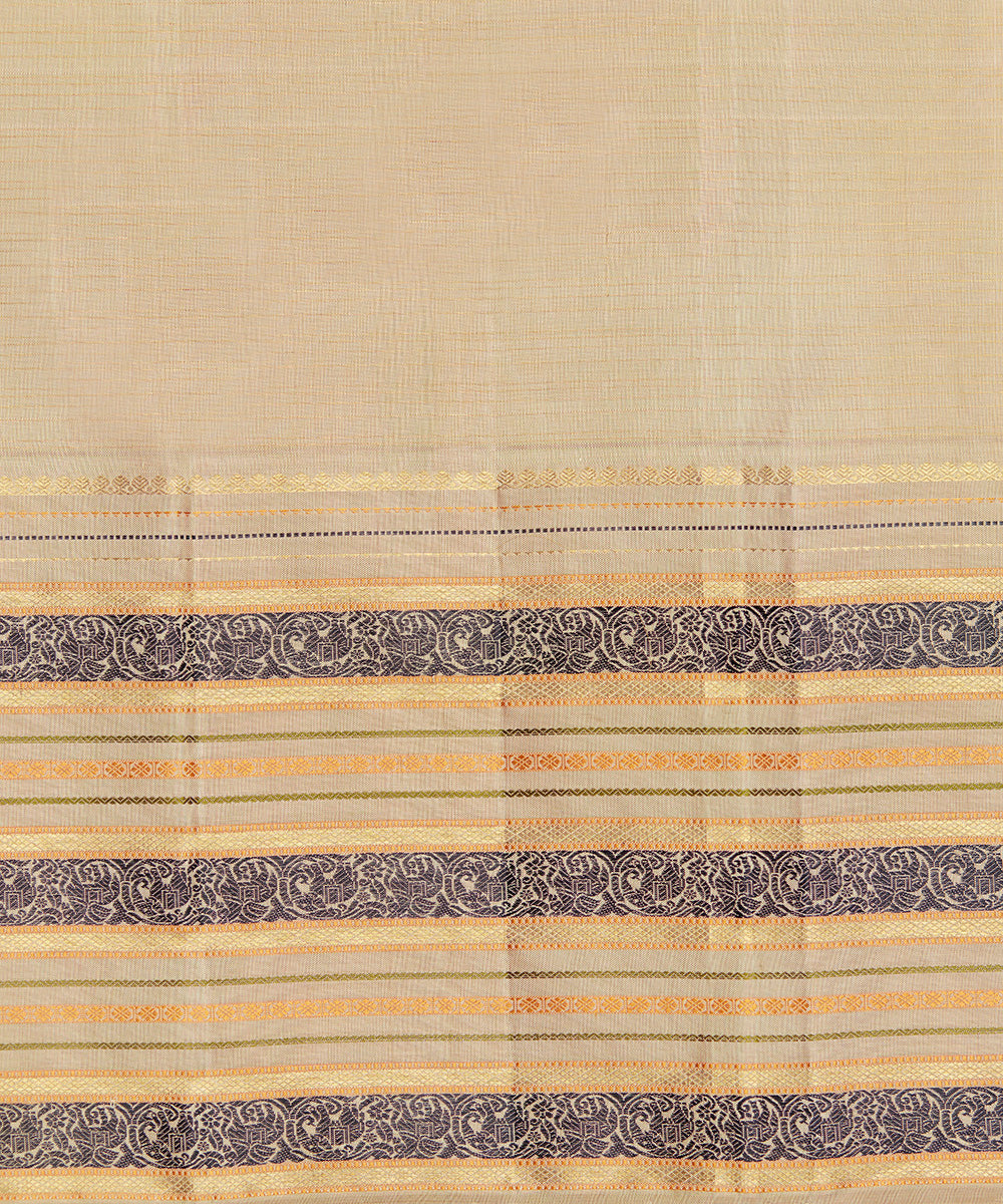 Handloom_Dark_Purple_Pure_Silk_Kanjivaram_Saree_With_Zari_Checks_WeaverStory_06