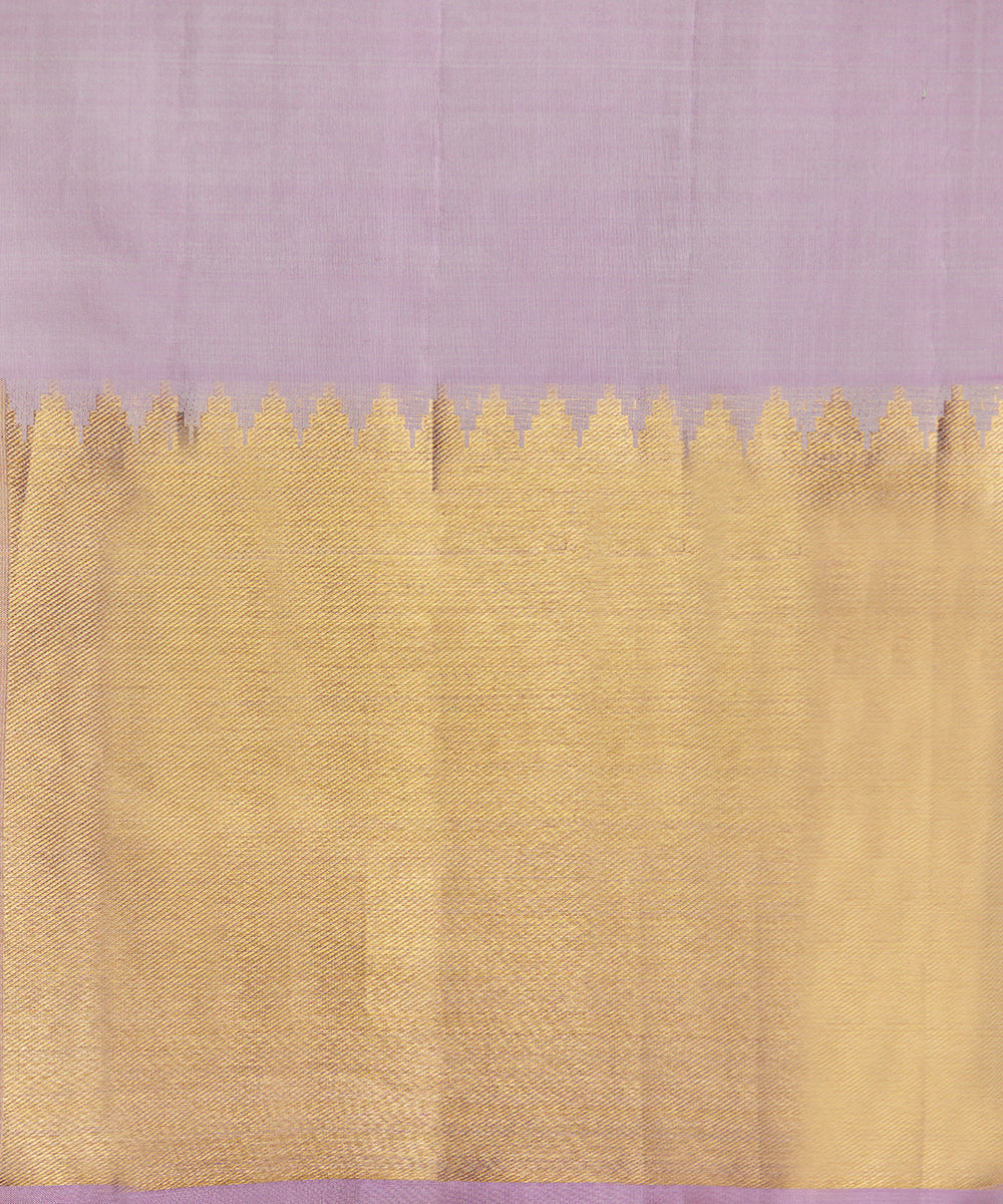 Handloom_Lavender_Pure_Silk_Kanjivaram_Saree_With_All_Over_Shikargah_Zari_Work_WeaverStory_06