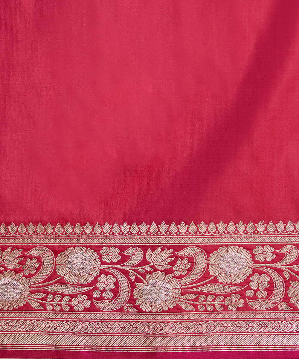 Red_And_Pink_Handloom_Pure_Katan_Silk_Ektara_Banarasi_Saree_With_Sona_Rupa_Booti_WeaverStory_05