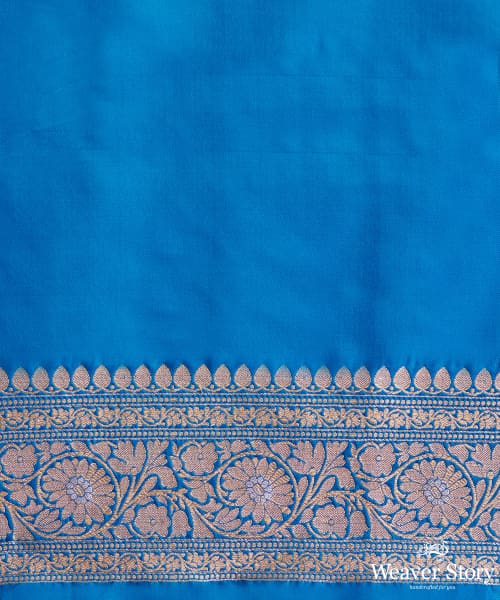 Blue_Handloom_Ektara_Pure_Katan_Banarasi_Saree_With_Angoor_Jaal_WeaverStory_06