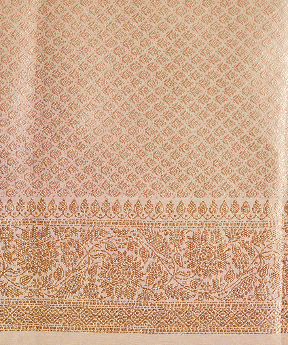 Offwhite_And_Gold_Handloom_Pure_Katan_Tissue_Banarasi_Tissue_With_Jaal_WeaverStory_05