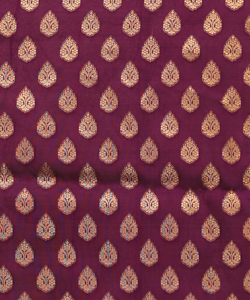 Dark_Wine_Handloom_Pure_Katan_Silk_Banarasi_Saree_With_Zari_And_Meenakari_WeaverStory_05