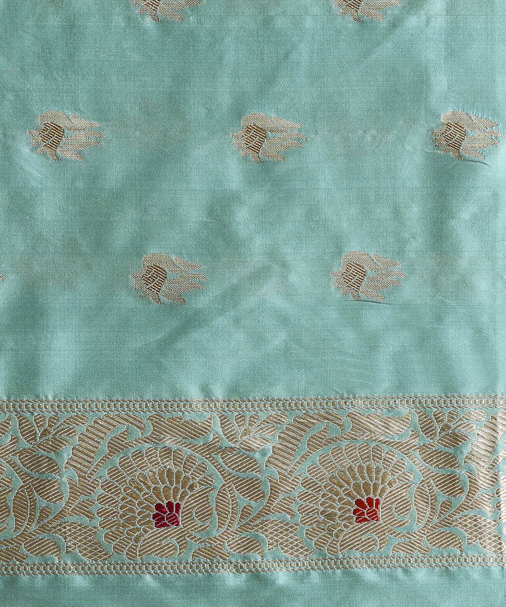 Green_Handloom_Pure_Katan_Silk_Kimkhab_Banarasi_Saree_With_Zari_Meenakari_WeaverStory_05