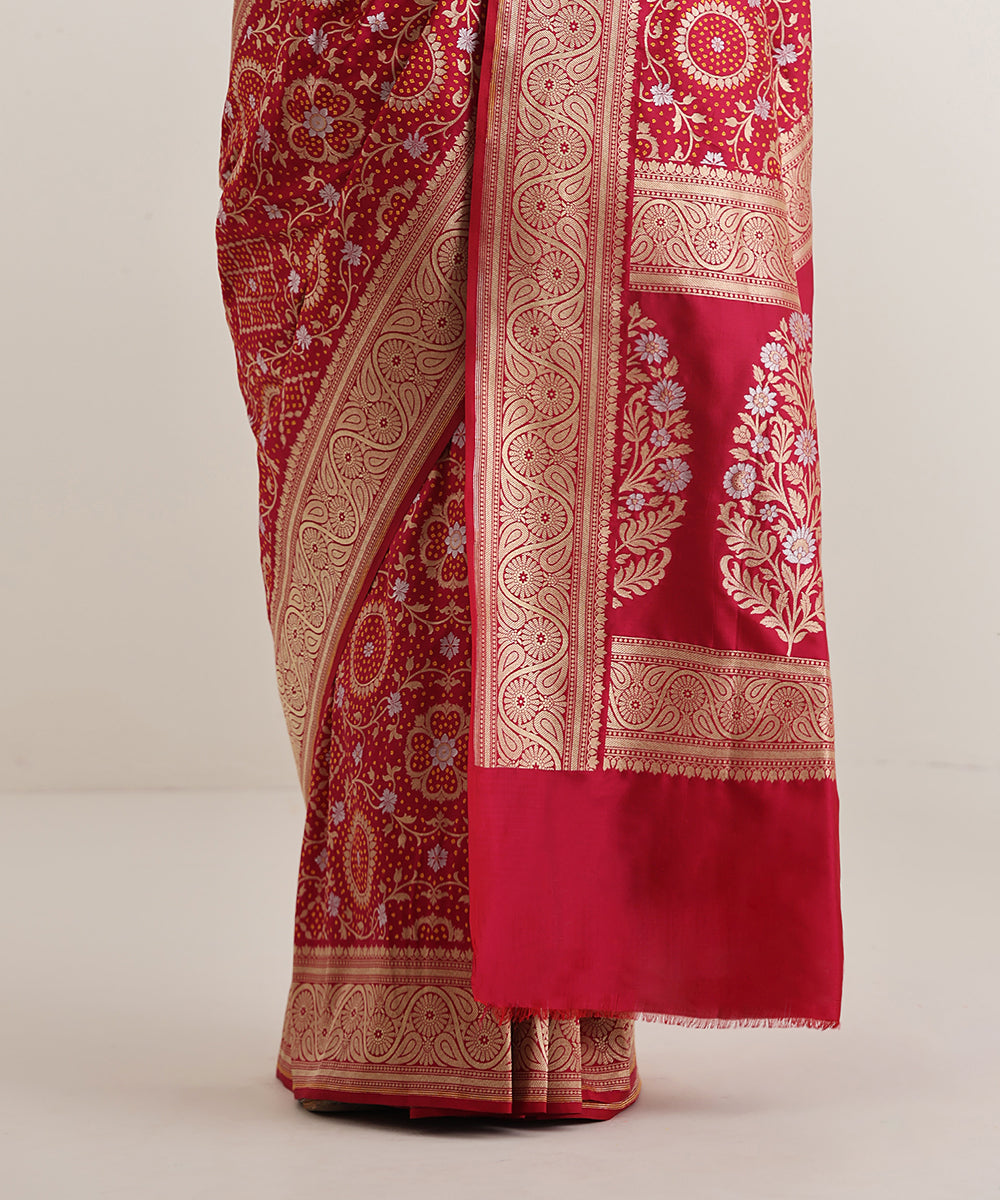 Handloom_Pink_Pure_Katan_Silk_Banarasi_Saree_With_All_Over_Sona_Rupa_Zari_Jaal_WeaverStory_04