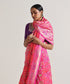 Pink_Handloom_Meenakari_Banarasi_Patola_Saree_With_Pink_Border_WeaverStory_01