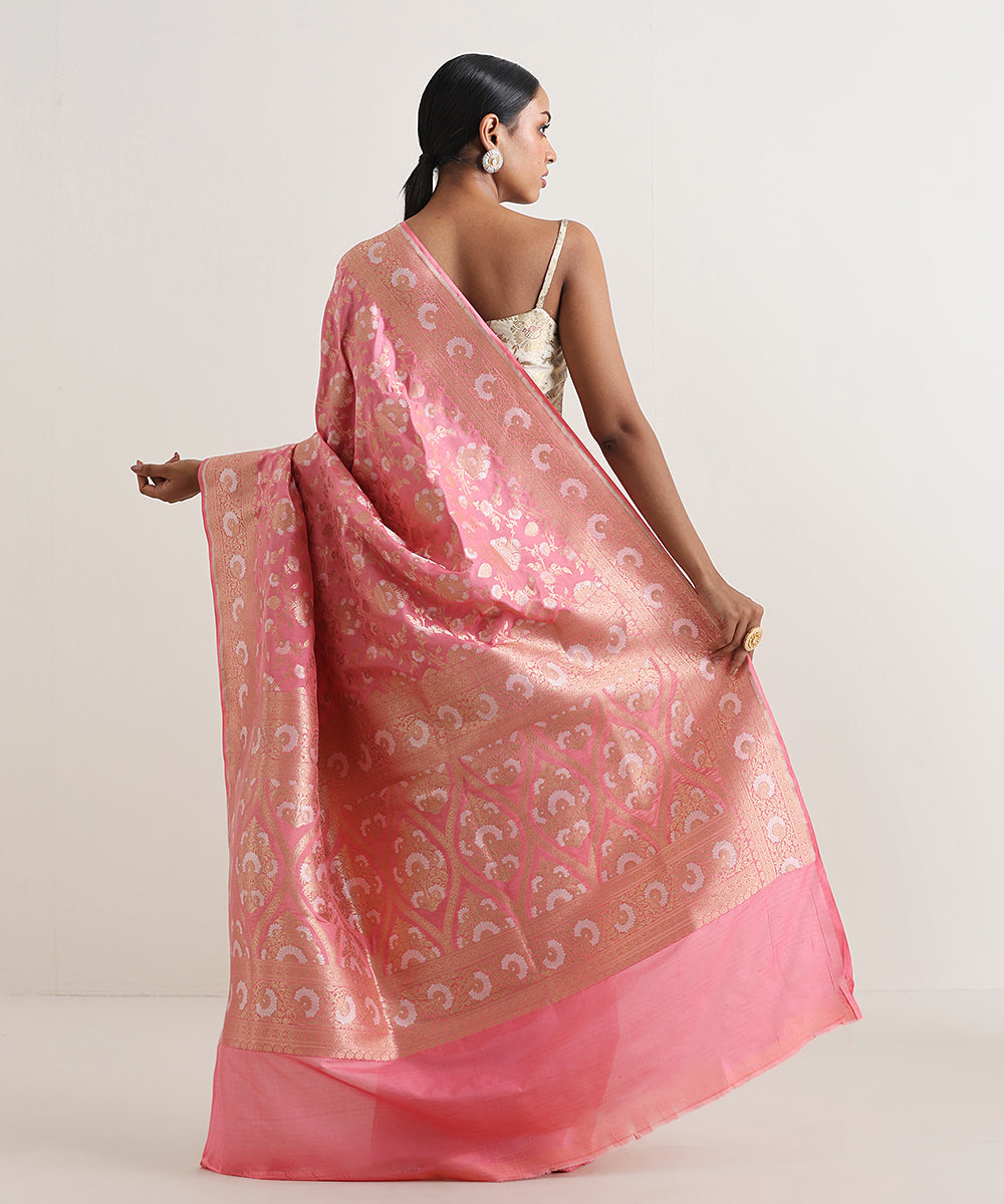 Handloom_Baby_Pink_Pure_Katan_Silk_Banarasi_Saree_With_Silver_Meenakari_WeaverStory_03